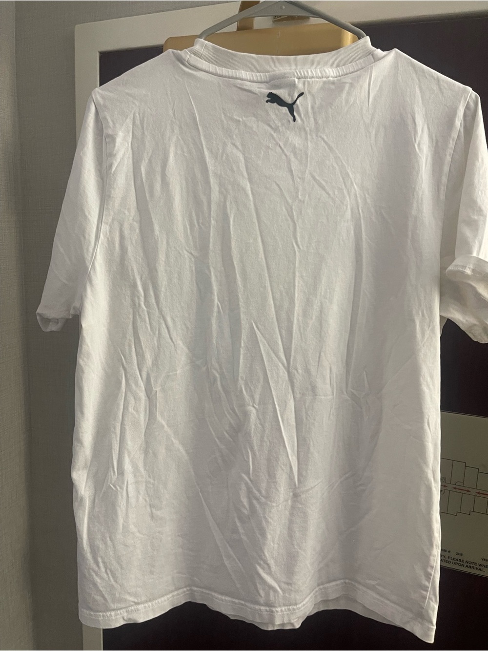 Puma Scuderia Ferrari Shield Logo T Shirt Men’s Medium White F1 - Picture 3 of 3